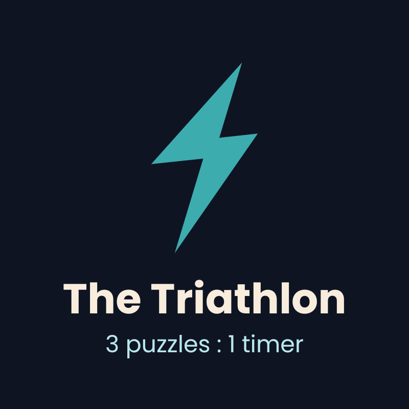 The Triathlon — 3 puzzles, 1 timer